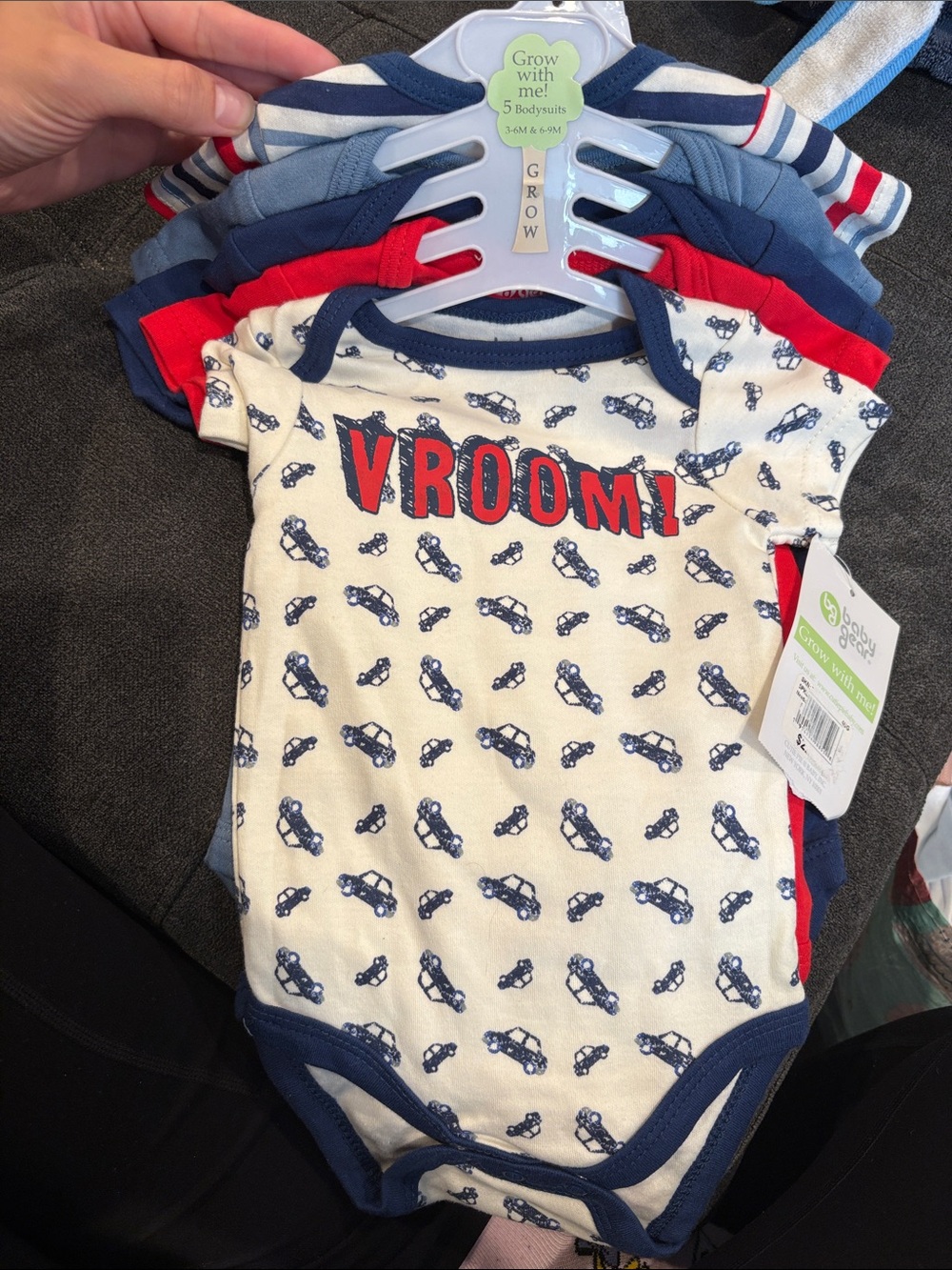 5 Baby Gear Grow With Me Body Suits two 3-6 months three 6-9 months Brand New